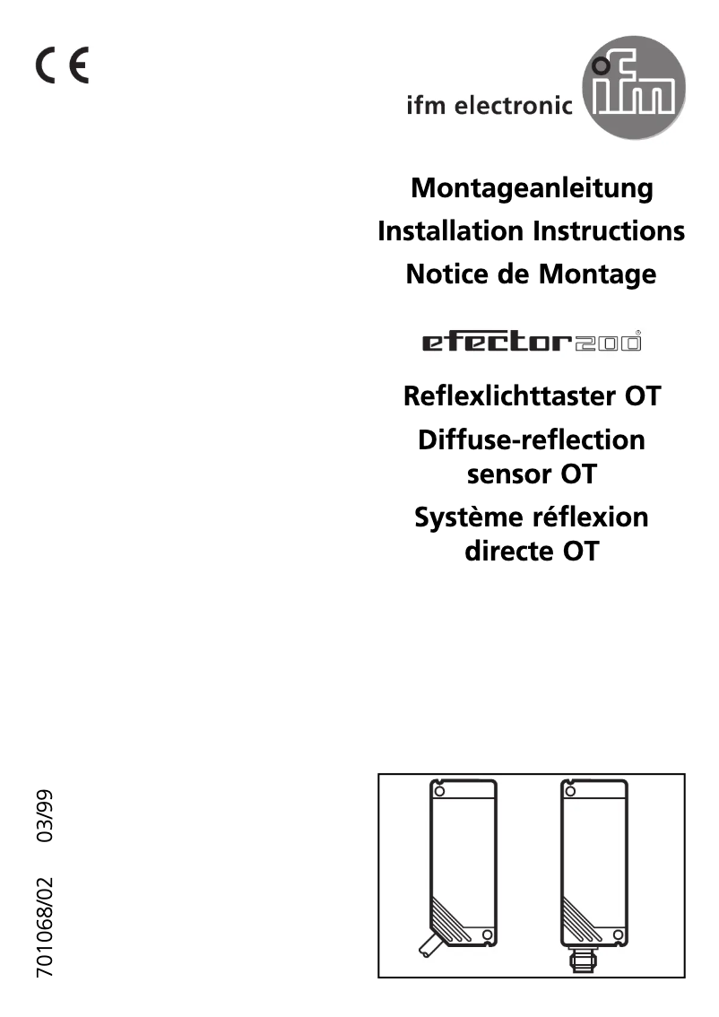 Page n°1 - Manuel utilisateur IFM OT5023