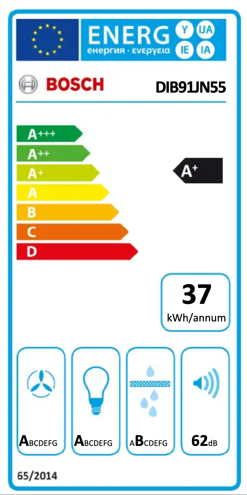 Page 1 de la notice Manuel utilisateur Bosch DIB91JN55