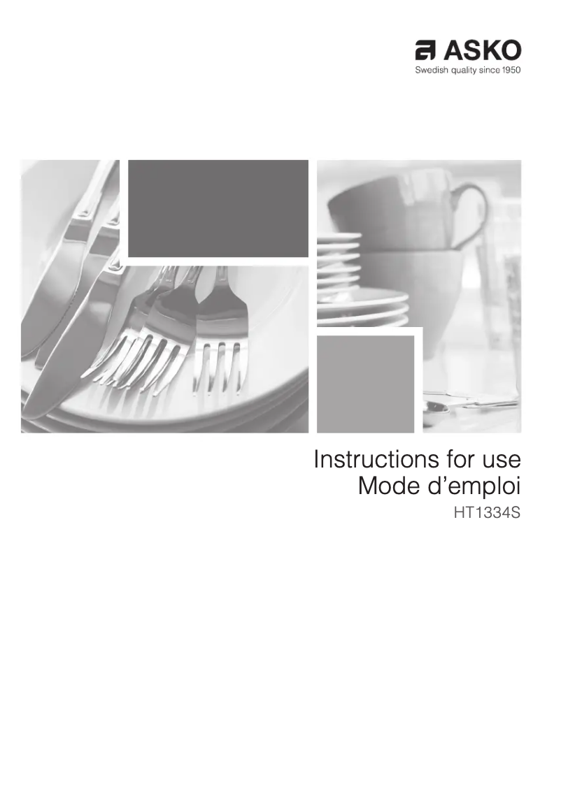 Page 1 de la notice Manuel utilisateur Asko HT1334S