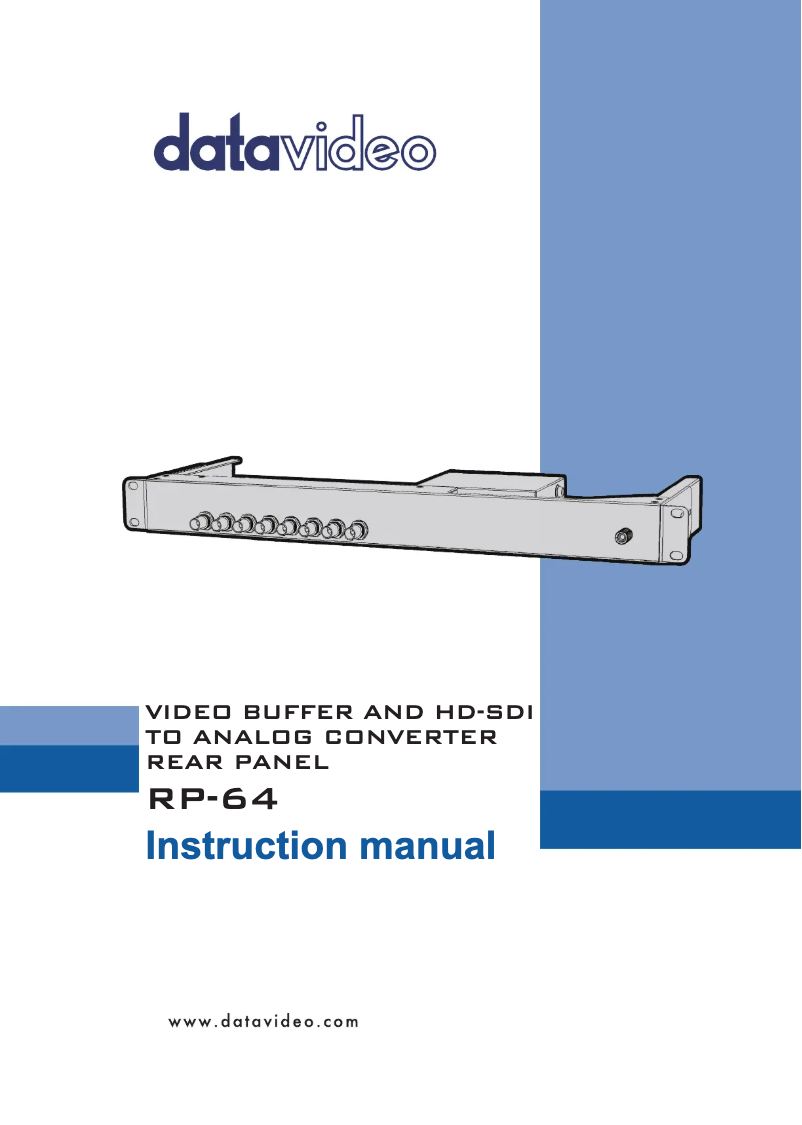 Imagen de la primera página del manual del dispositivo RP-64