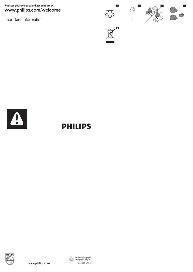 Page 1 de la notice Mode d'emploi Philips SteamCleaner Active FC7025