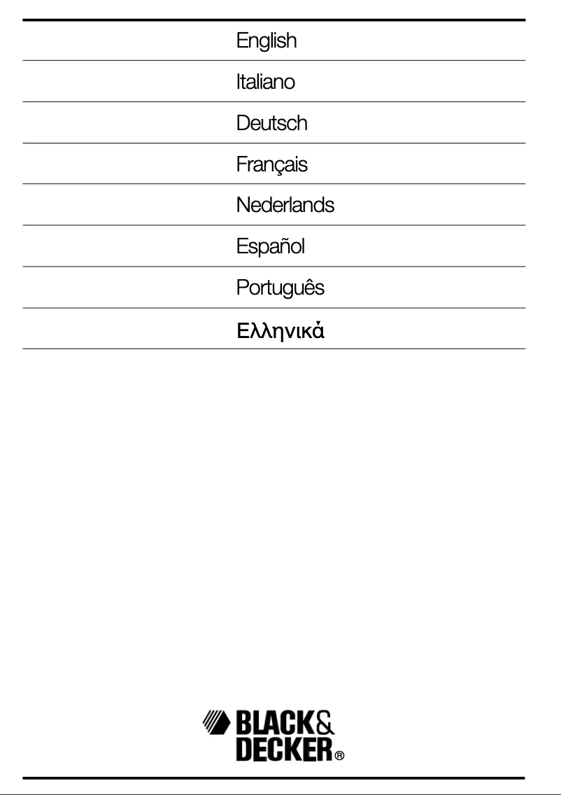 Page 1 de la notice Manuel utilisateur Black & Decker GR230 Type 1