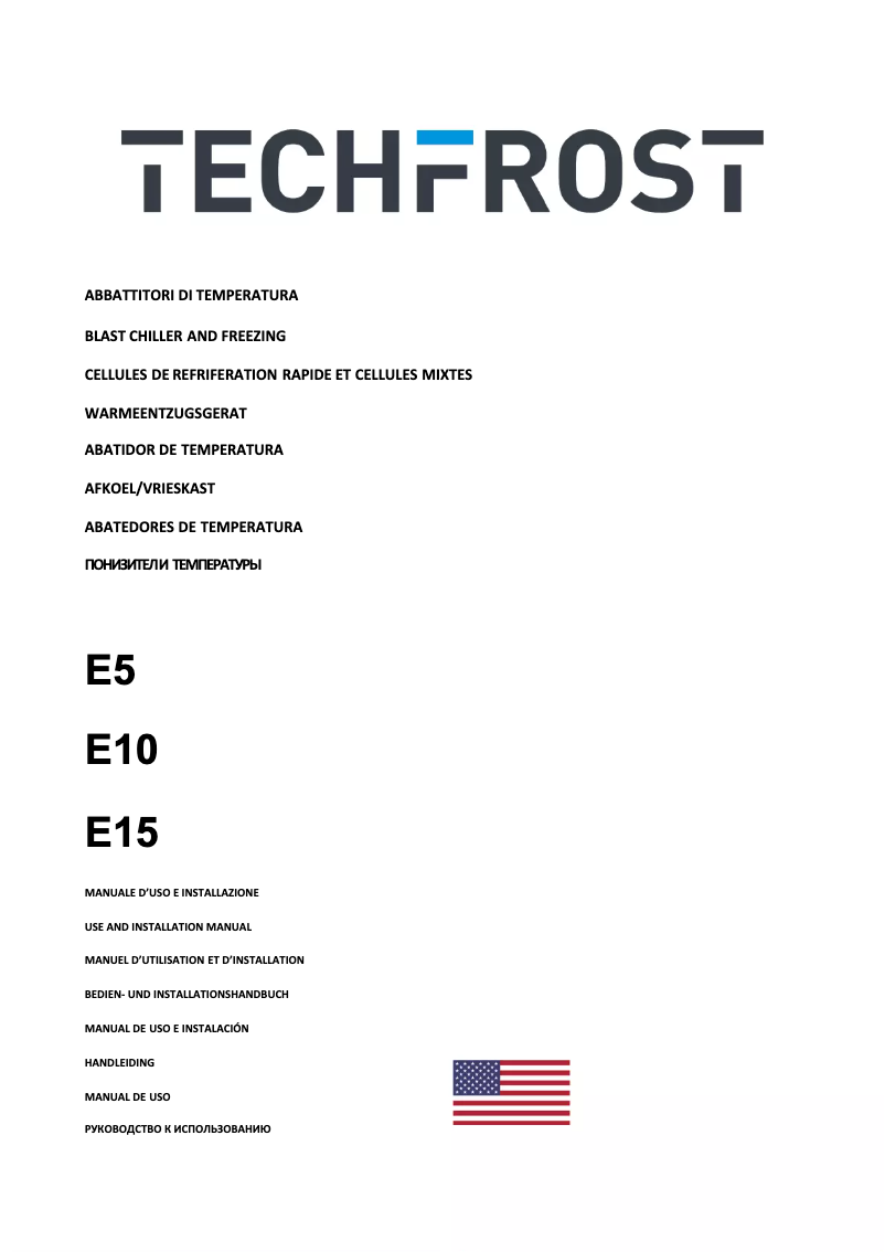 Page n°1 - Manuel utilisateur Techfrost E10
