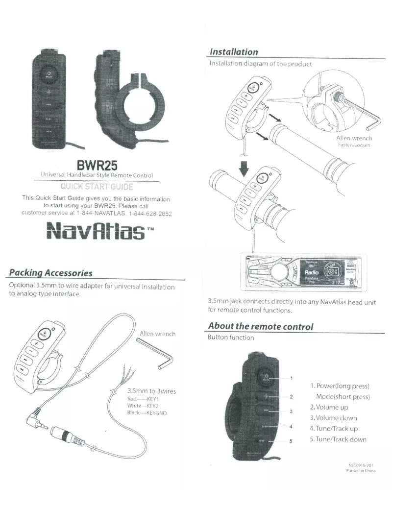 Page 1 of the manual User Manual NavAtlas BWR25