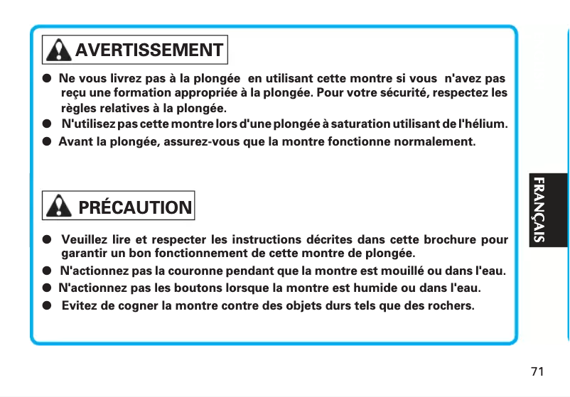Image de la première page du manuel de l'appareil Premier SSC597P1