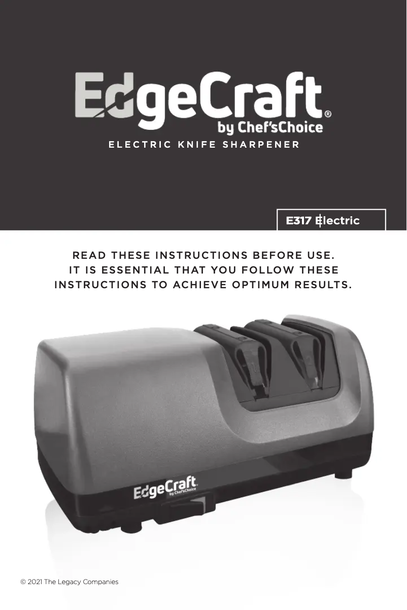 Page 1 de la notice Manuel utilisateur EdgeCraft E317