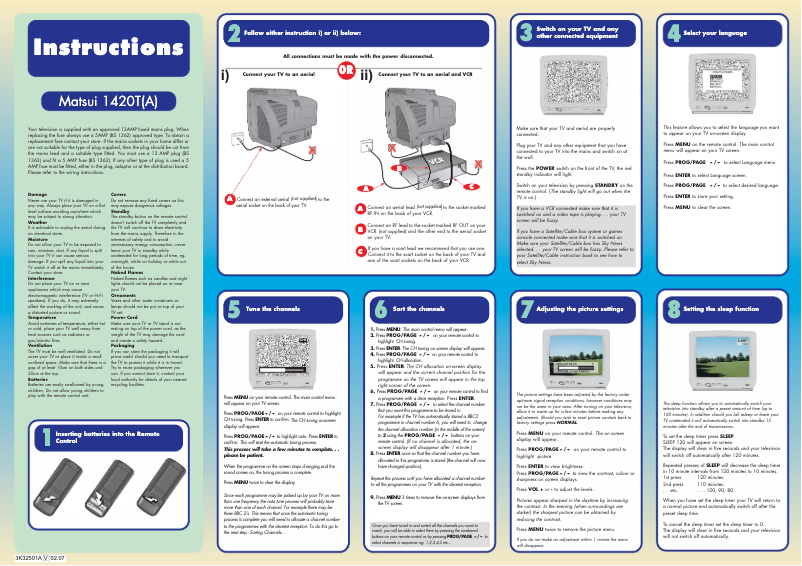 Image de la première page du manuel de l'appareil 1420T(A)