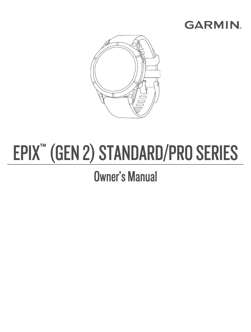 Page 1 de la notice Manuel utilisateur Garmin epix 2 Pro