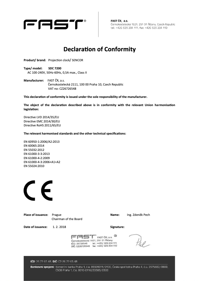 Página 1 del manual Manual de usuario Sencor SDC 7200