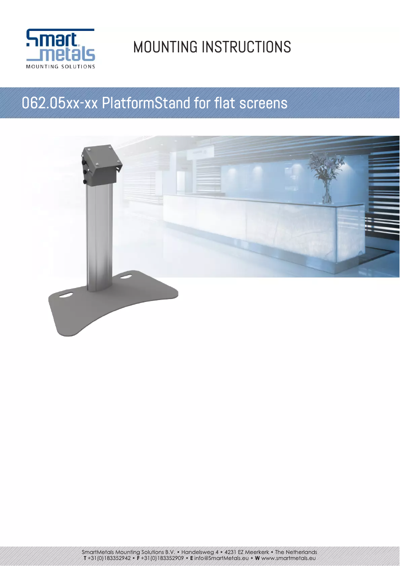 Page 1 de la notice Manuel utilisateur SmartMetals 063.0100