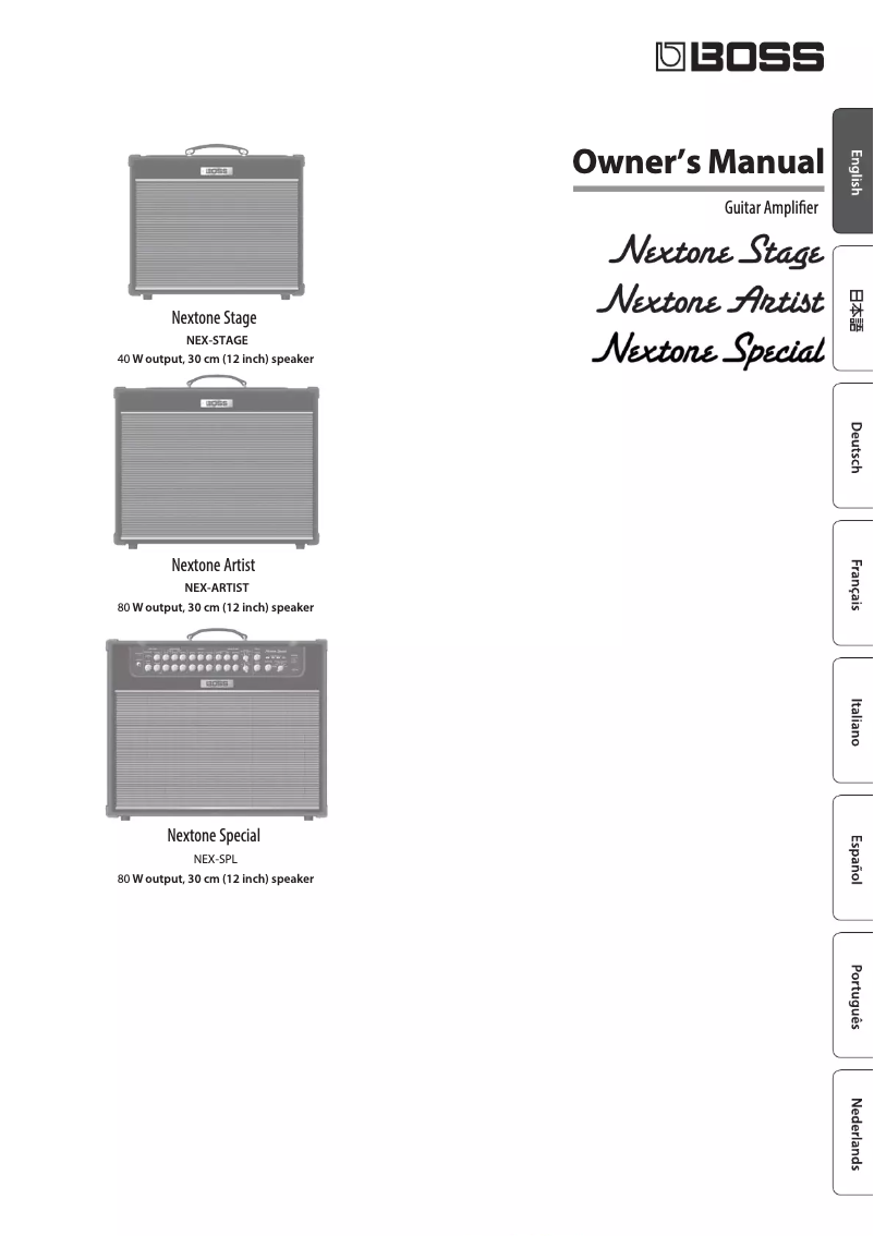 Image de la première page du manuel de l'appareil Nextone Artist