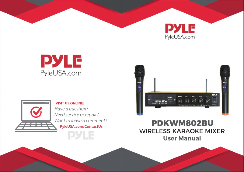 Page 1 de la notice Manuel utilisateur Pyle PDKWM802BU