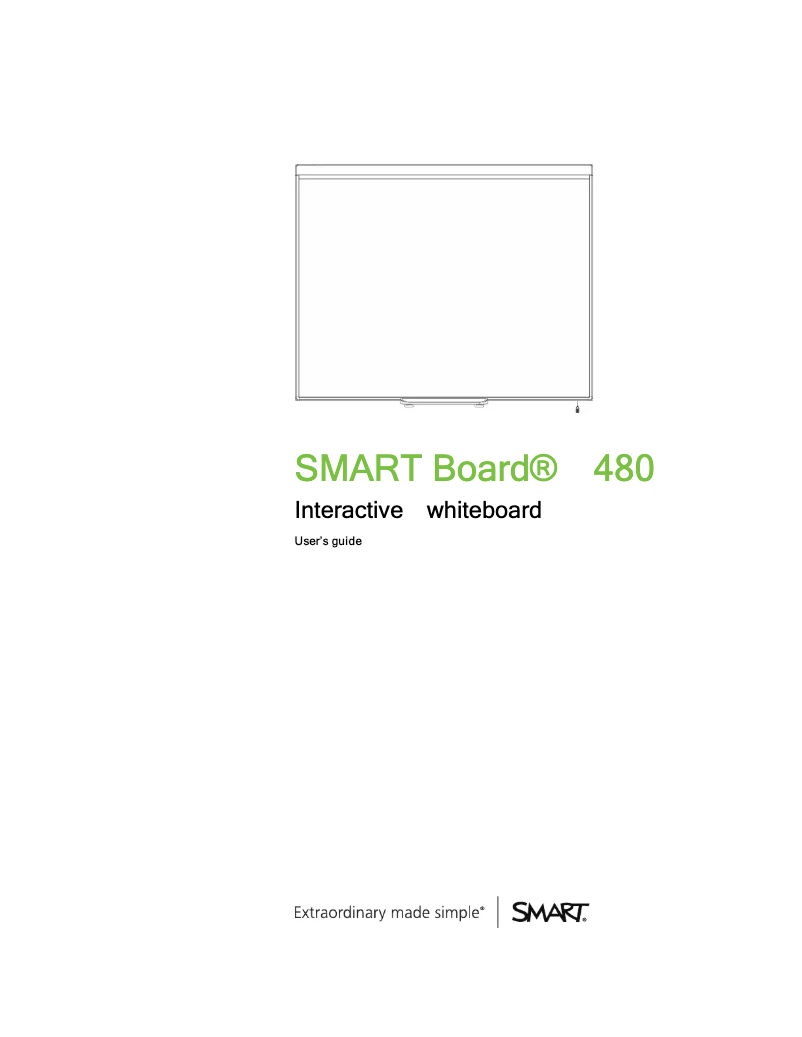 Page n°1 - Manuel utilisateur Smart Board 480