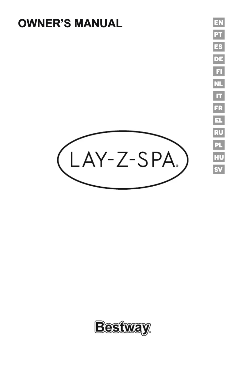 Page 1 de la notice Manuel utilisateur Bestway Lay-Z-Spa 60059