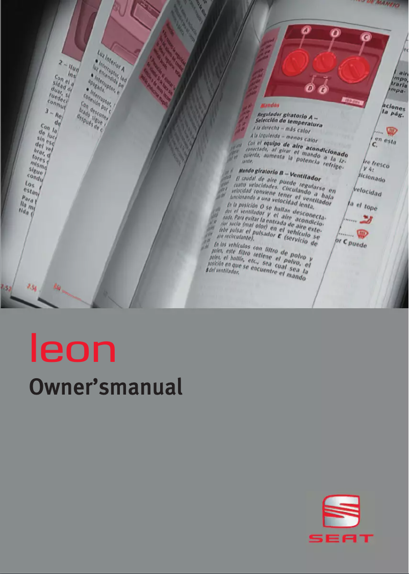 Page 1 de la notice Manuel utilisateur Seat Leon (2003)