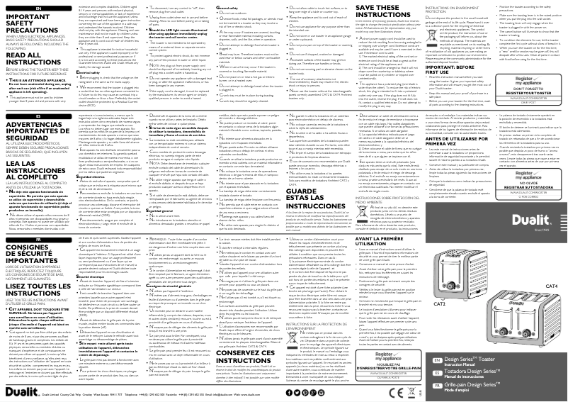 Page n°1 - Manuel utilisateur Dualit Architect DU46575