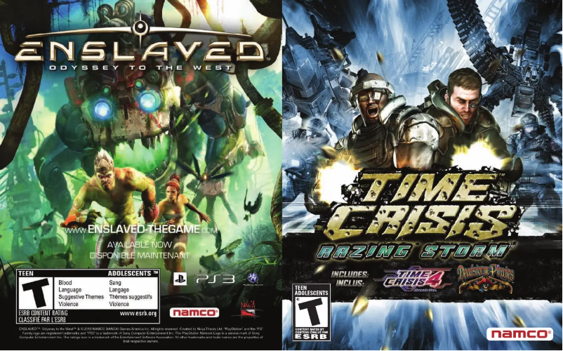 Image de la première page du manuel de l'appareil Time Crisis - Razing Storm (Playstation 3)