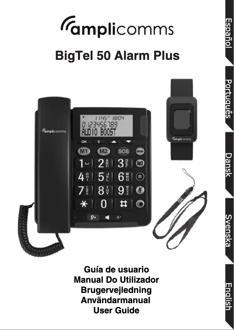 Página 1 del manual Manual de usuario Amplicomms BigTel 50 Alarm Plus