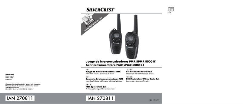 Image de la première page du manuel de l'appareil SPMR 8000 B1