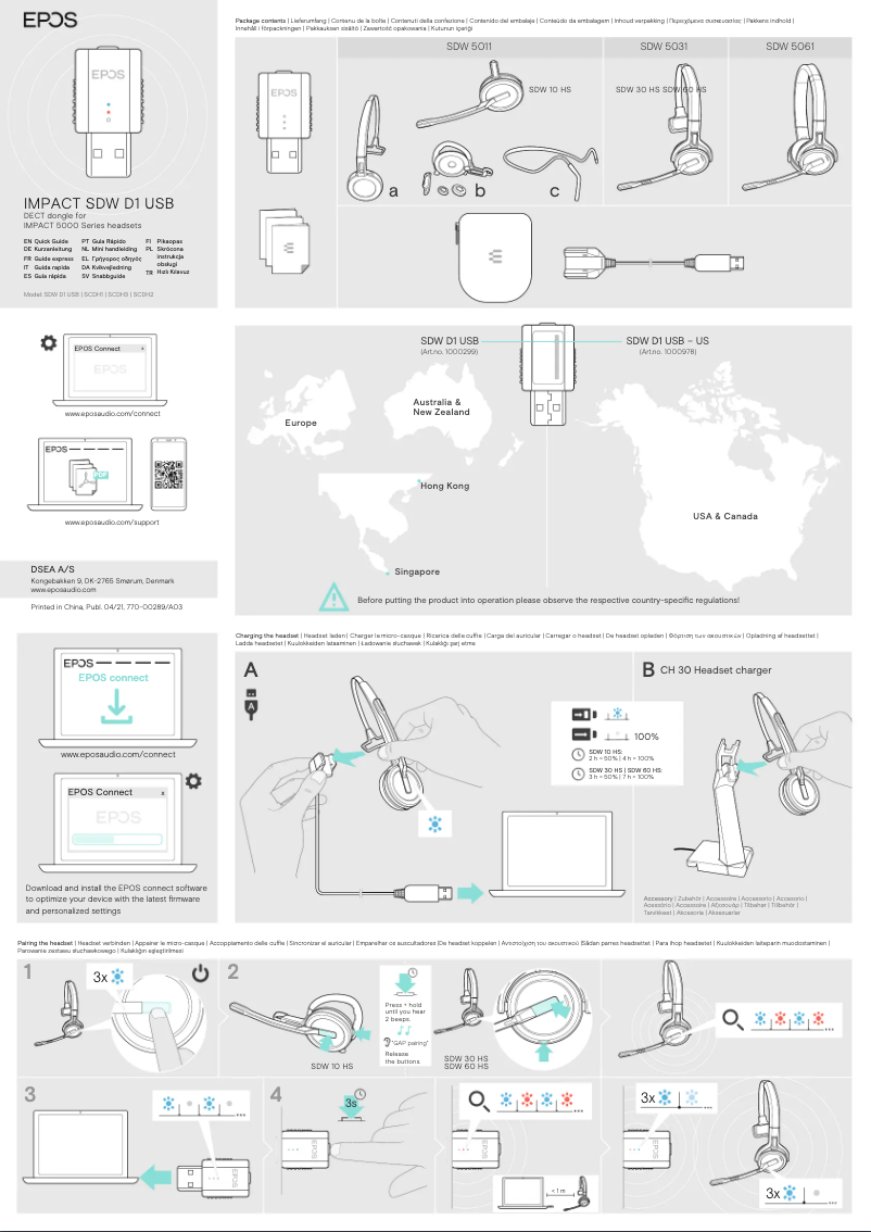 Image de la première page du manuel de l'appareil Impact SDW 5011