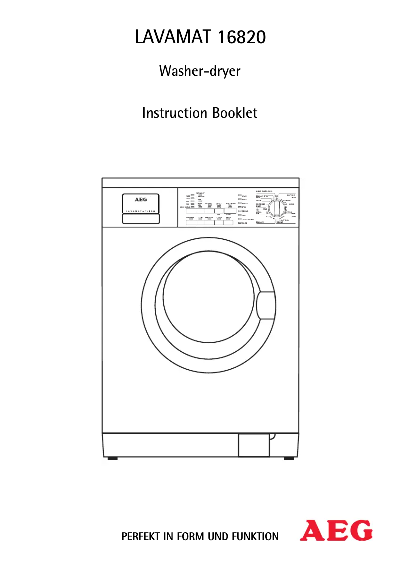 Página 1 del manual Manual de usuario AEG L 16820