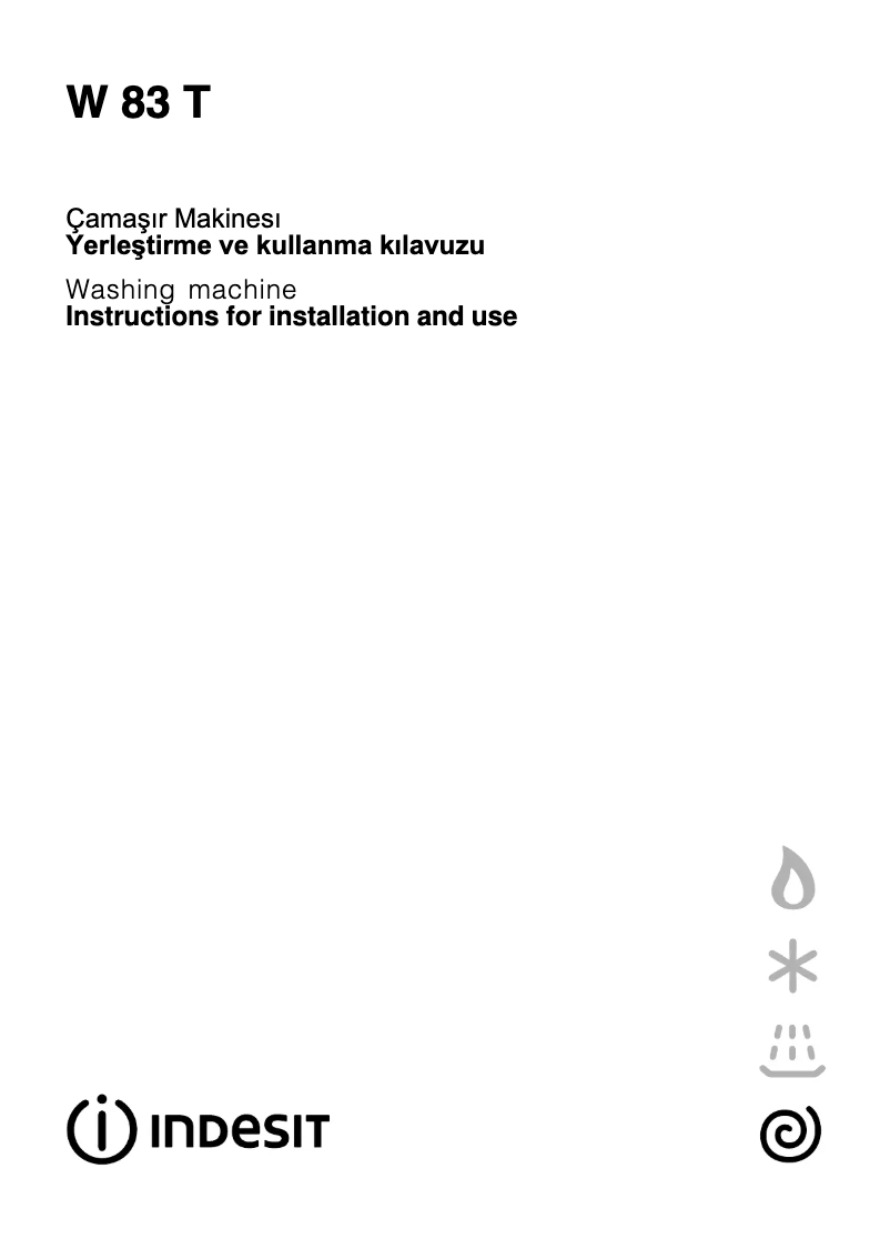 Image de la première page du manuel de l'appareil W 83 T (TK)