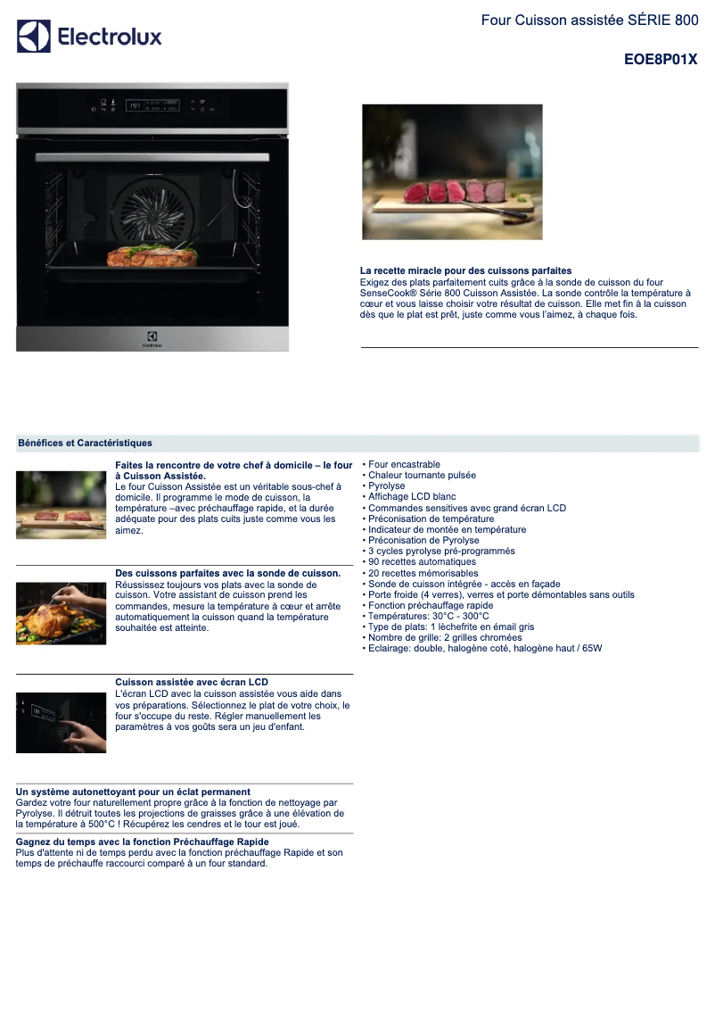 Image de la première page du manuel de l'appareil EOE8P01X