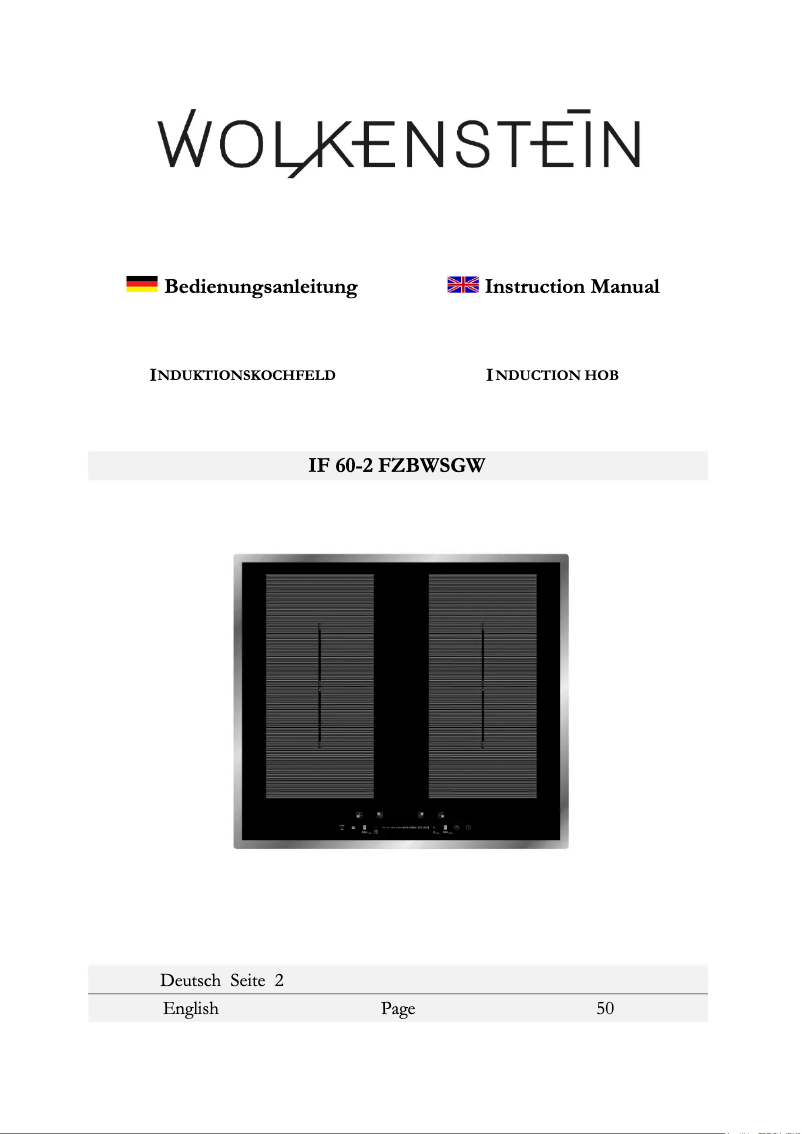 Page 1 de la notice Manuel utilisateur PKM IF60-2FZBWSGW