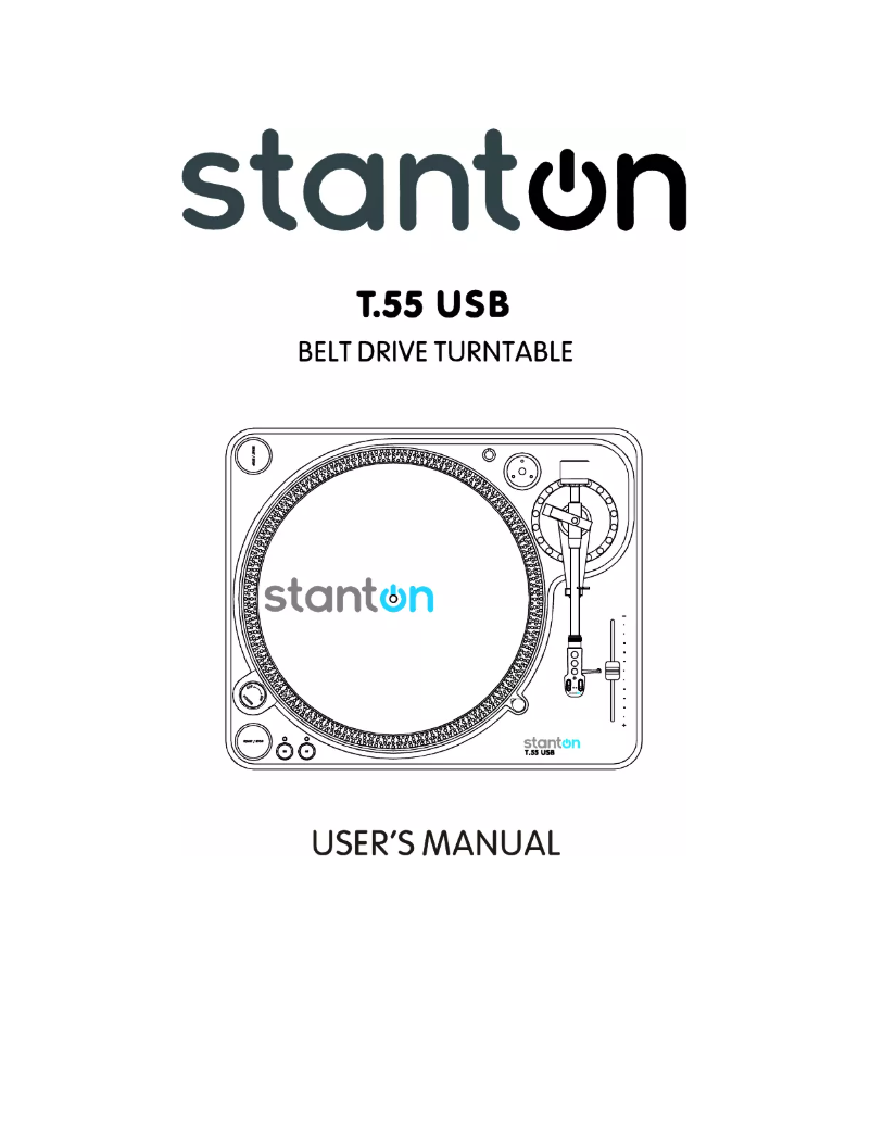 Page 1 de la notice Manuel utilisateur Stanton T.55 USB