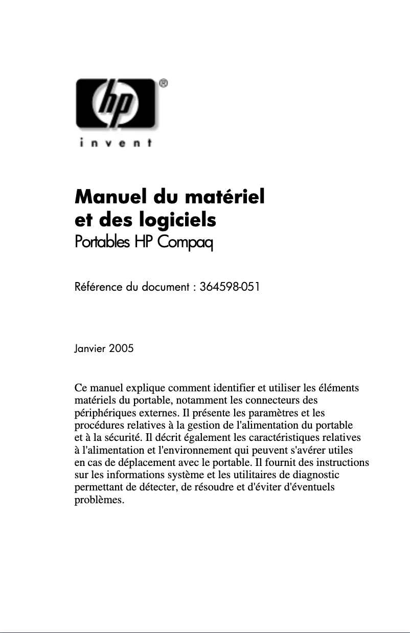 Imagen de la primera página del manual del dispositivo Compaq NC6230