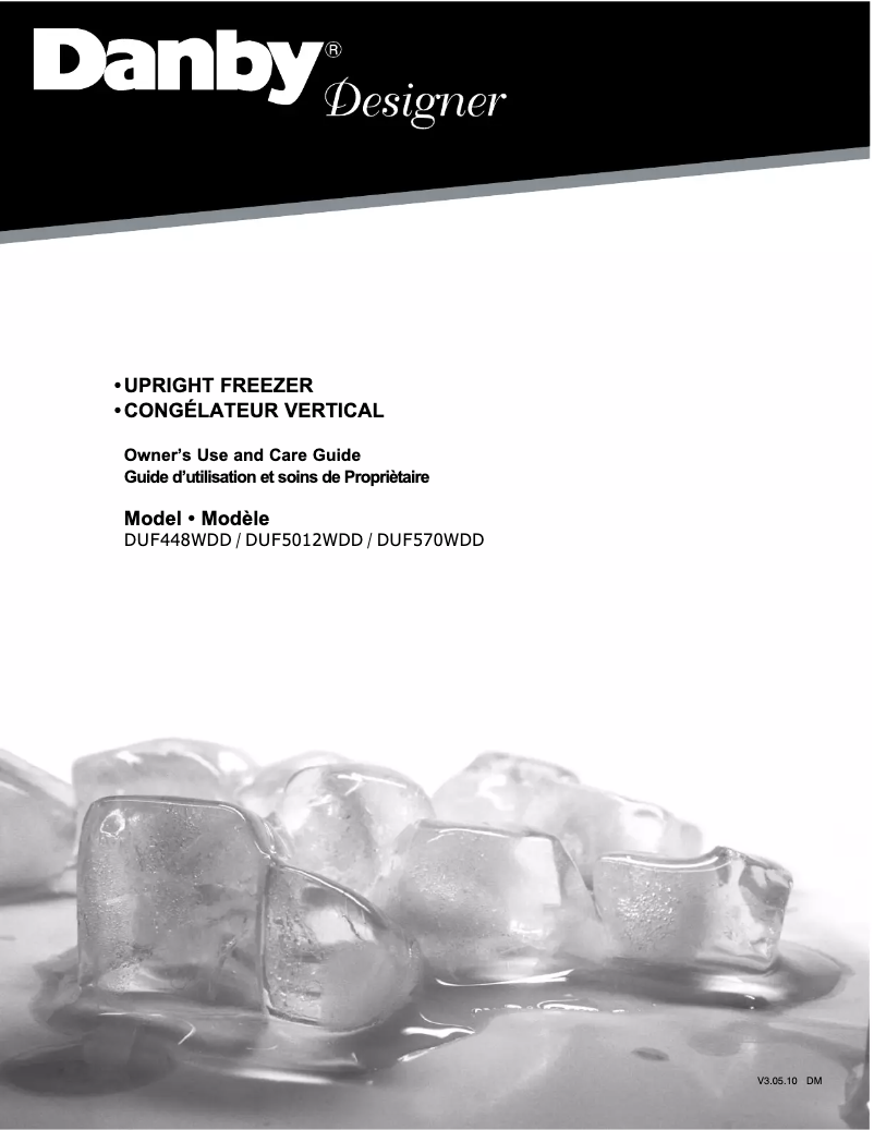 Page 1 de la notice Manuel utilisateur Danby Designer DUF5012WDD