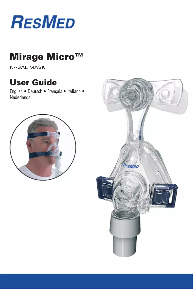 Page n°1 - Manuel utilisateur ResMed Mirage Micro