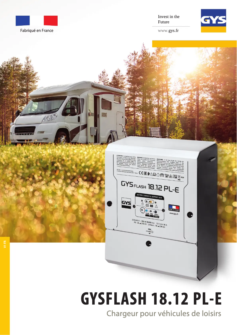 Image de la première page du manuel de l'appareil Gysflash 18.12 Pl-E