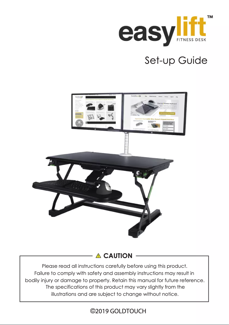 Image de la première page du manuel de l'appareil EasyLift KOV-ELP-B