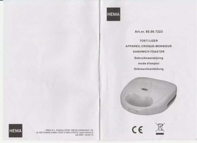 Image de la première page du manuel de l'appareil 80.00.7223