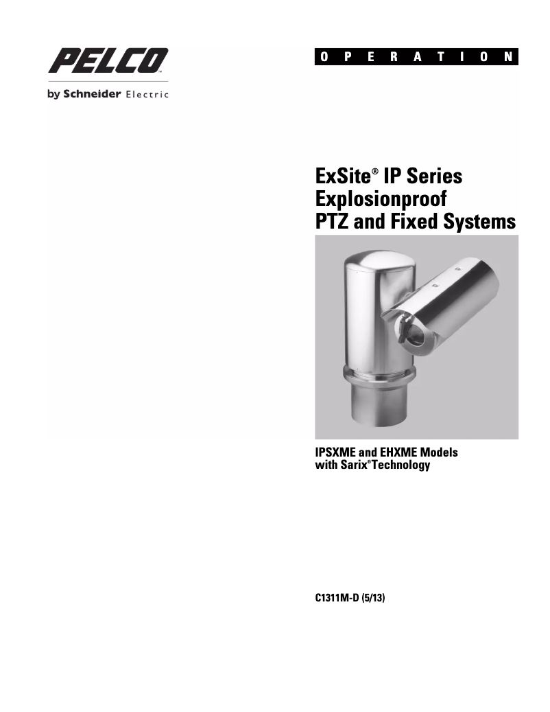 Image de la première page du manuel de l'appareil ExSite EHXME1362X