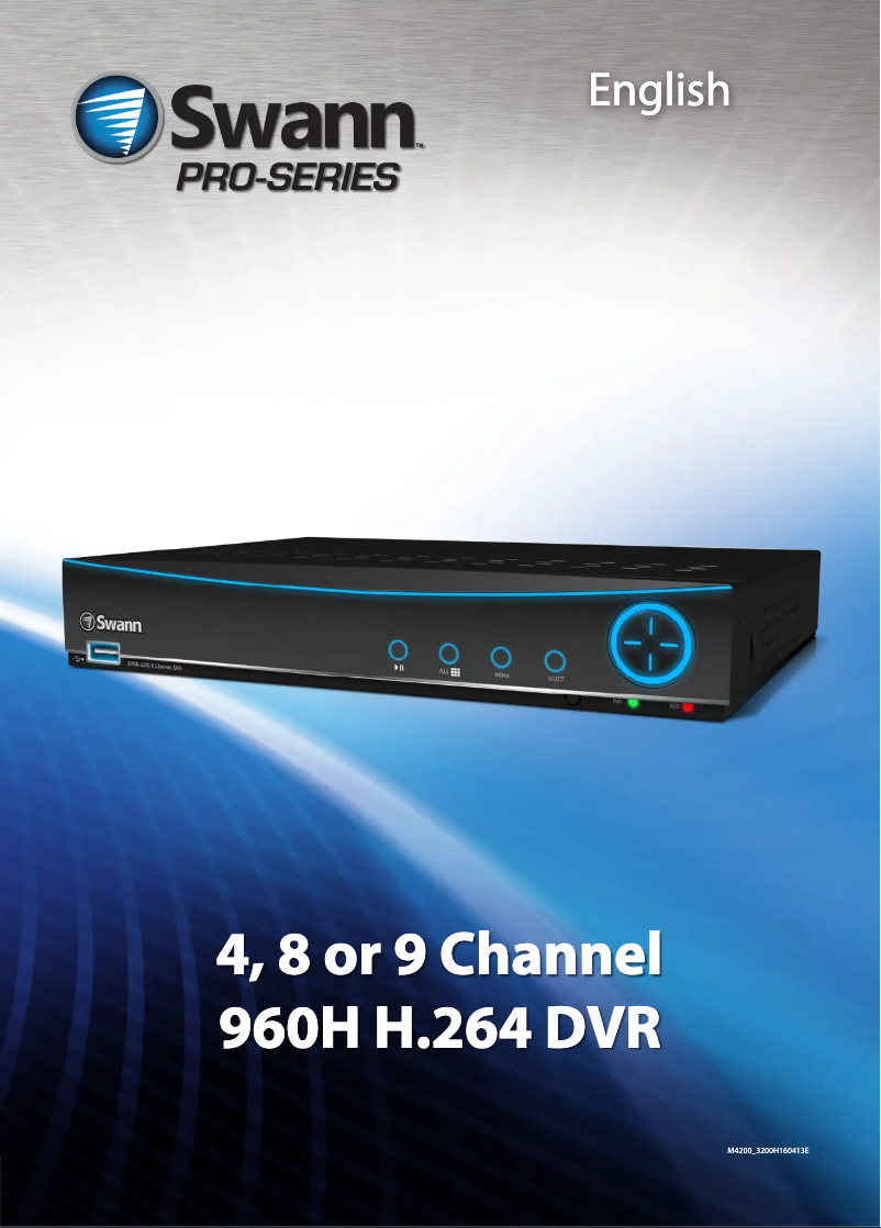 Image de la première page du manuel de l'appareil DVR4-1000