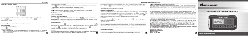 Page n°1 - Manuel utilisateur Midland ER40