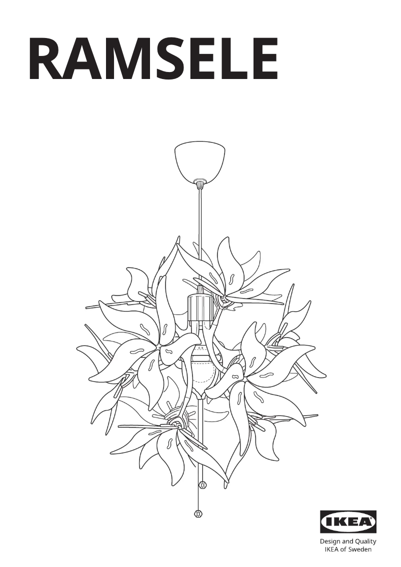 Page 1 de la notice Manuel utilisateur Ikea RAMSELE 304.071.02