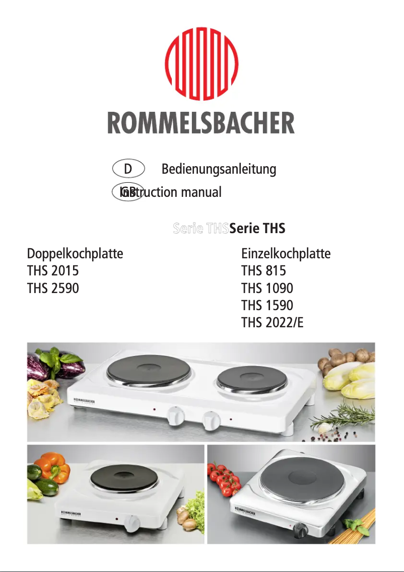 Página 1 del manual Manual de usuario Rommelsbacher THS 815