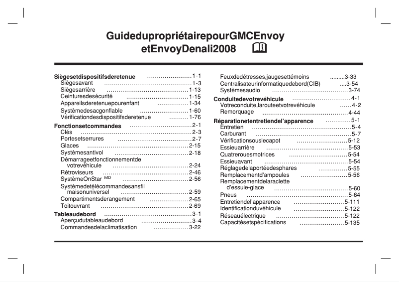 Image de la première page du manuel de l'appareil Envoy (2008)