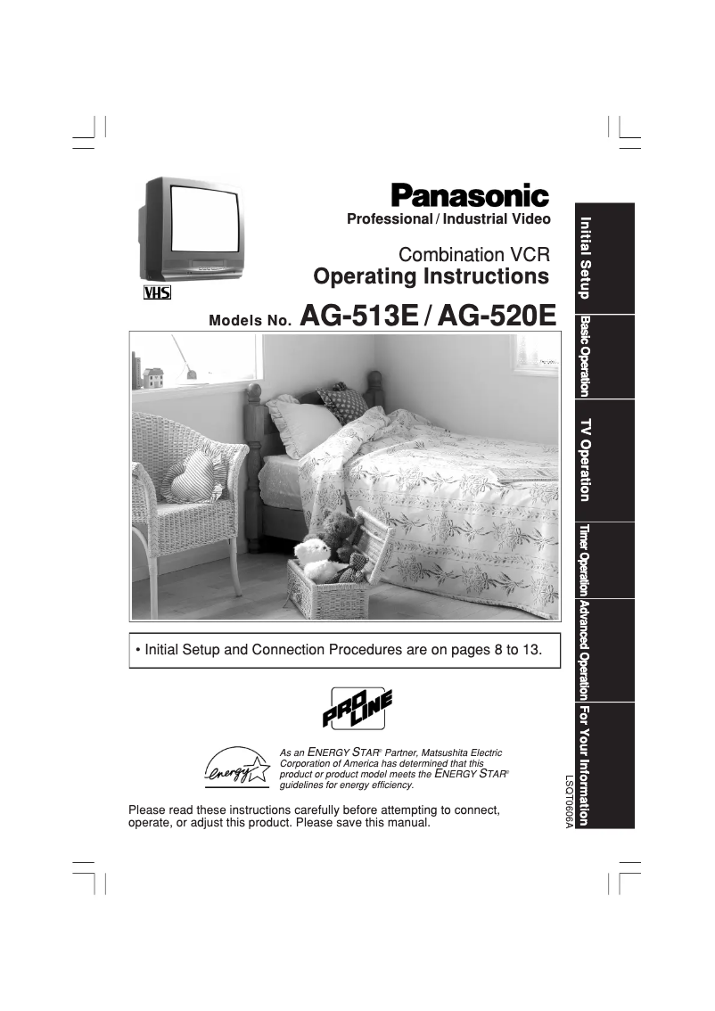 Page 1 de la notice Manuel utilisateur Panasonic AG-520