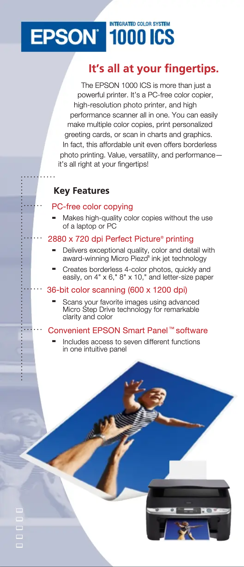 Image de la première page du manuel de l'appareil 1000 ICS