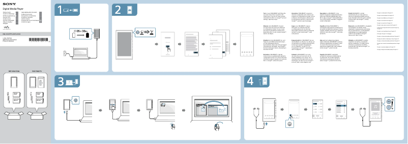 Page n°1 - Guide de démarrage rapide Sony NW-A105