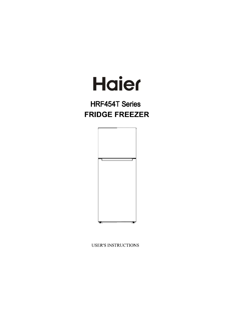 Page n°1 - Manuel utilisateur Haier HRF454TS3