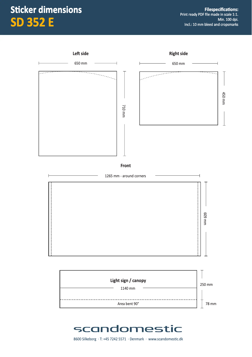 Page 1 de la notice Guide de mesure Scancool SD 352 E