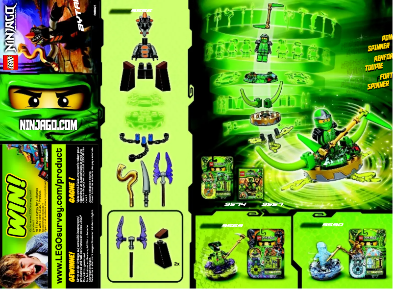 Página 1 del manual Manual de usuario Lego Ninjago 9556