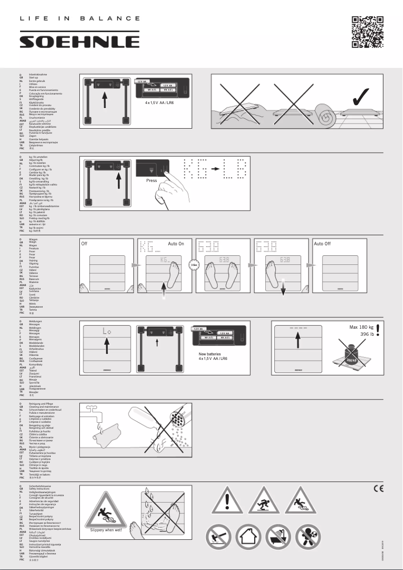 Page n°1 - Manuel utilisateur Soehnle Style Sense Bamboo Magic 63880