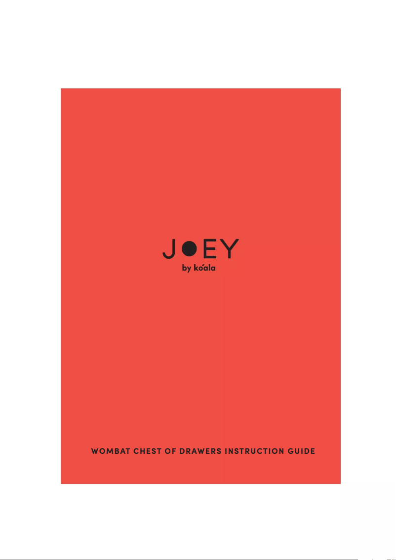 Page 1 de la notice Manuel utilisateur Koala Joey Wombat Chest of Drawers