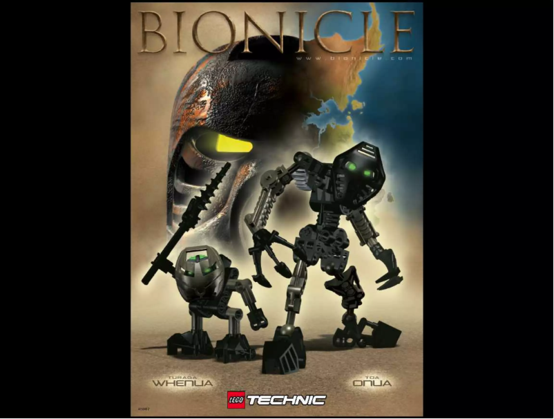 Page 1 de la notice Manuel utilisateur Lego Bionicle 8545